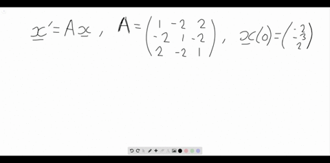 mathbfxprimetleft-beginarrayrrr1-2-2-2-1-2-2-2-1endarrayright-mathbfxt-quad-mathbfx0left-beginarrayr