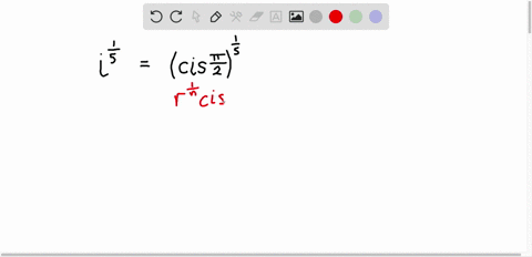 SOLVED:The complex fifth roots of i