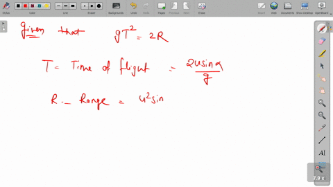 a-projectiles-time-of-flight-t-is-related-to-the-horizontal-range-r-by-the-equation-g-t22-r-the-an-2