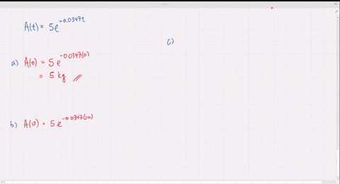 a-radioactive-substance-decays-in-such-a-way-that-the-mass-in-kilograms-remaining-after-t-days-is-gi