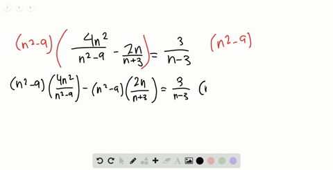 solve-each-equation-check-your-solutions-frac4-n2n2-9-frac2-nn3frac3n-3