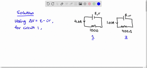 when-a-battery-is-connected-to-a-100-omega-resistor-the-current-is-400-a-when-the-same-battery-is-co