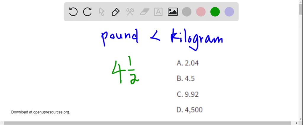 2.65 kg clearance in pounds