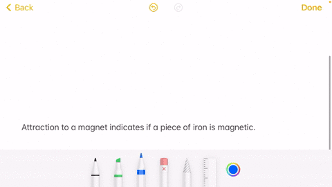 what-indicates-that-a-piece-of-iron-is-magnetic-its-attraction-to-or-repulsion-from-another-piece-of