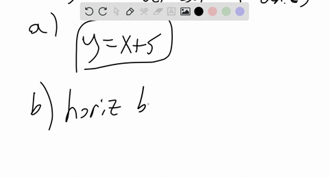 a-line-has-equation-yx-a-find-the-new-equation-if-the-line-is-shifted-vertically-up-by-5-units-b-fin