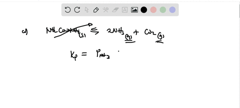 SOLVED:Write Kp expressions for the chemical equations in Problem 19-5 ...