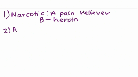 match-the-type-of-drug-to-an-example-of-that-type-1-narcotic-a-pain-reliever-2-amphetamine-a-strong-