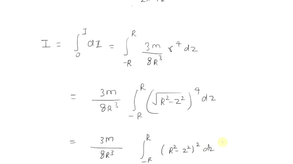 uniform sphere moment of inertia