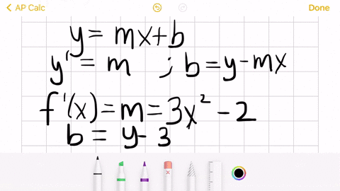 find-an-equation-in-ym-xb-form-of-the-tangent-line-to-the-graph-of-fxx3-2-x1-a-operatornameat25-b-op