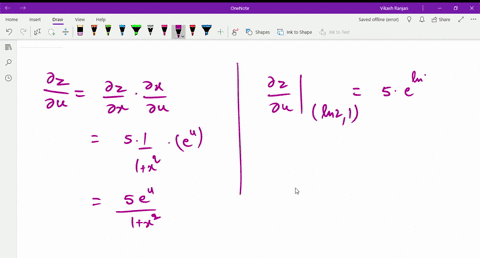 find-partial-z-partial-u-and-partial-z-partial-v-when-uln-2-v1-if-z5-tan-1-x-and-xexln-v