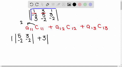 evaluate-each-determinant-by-expanding-by-cofactors-leftbeginarrayrrr-1-3-1-2-5-3-3-2-2-endarrayrigh
