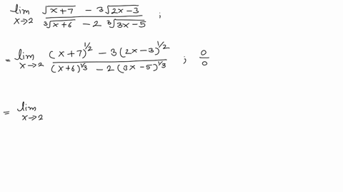 lim-_x-rightarrow-2-fracsqrtx7-3-sqrt2-x-3sqrt3x6-2-sqrt33-x-5lefttext-ans-frac3423right