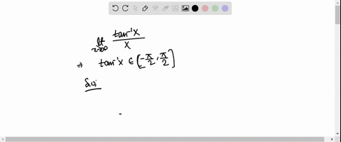 lim-_x-rightarrow-infty-fractan-1-xxtext-ans-0
