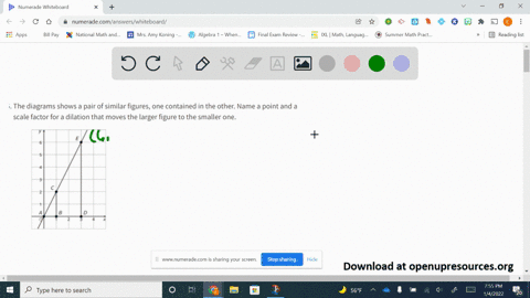 the-diagrams-shows-a-pair-of-similar-figures-one-contained-in-the-other-name-a-point-and-a-scale-fac