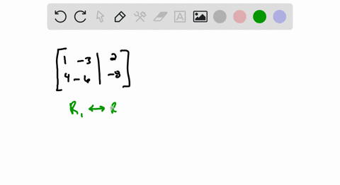 perform-each-of-the-row-operations-indicated-on-the-following-matrix-leftbeginarrayrrr-1-3-2-4-6-8-e