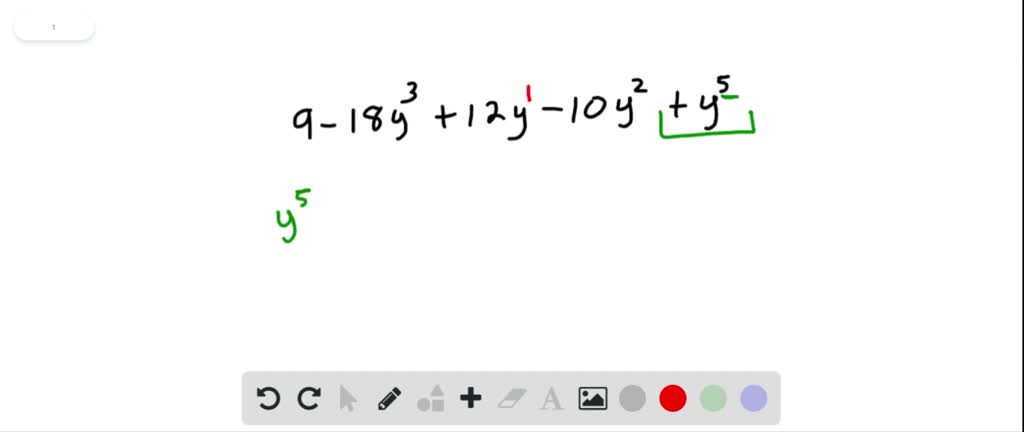 SOLVED:Write each polynomial in descending order of the variable x. If ...