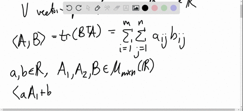 let-v-be-the-vector-space-of-m-times-n-matrices-over-mathbfr-show-that-langle-a-brangleoperatornamet