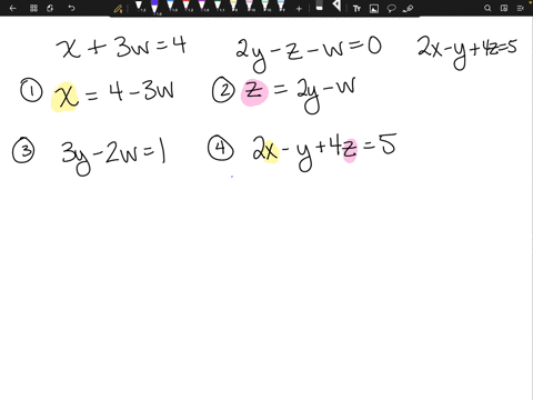solve-the-system-of-linear-equations-and-check-any-solutions-algebraically-leftbeginaligned-x-3-w4-2