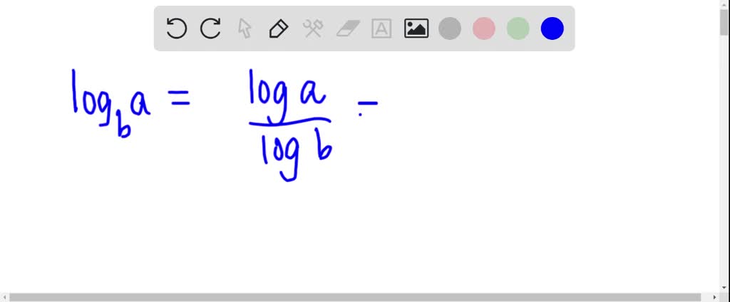 SOLVED:Rewriting a Logarithm In Exercises 7-10, rewrite the logarithm ...