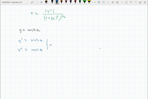 verify-that-the-curvature-at-any-point-x-y-on-the-graph-of-ycosh-x-is-1-y2