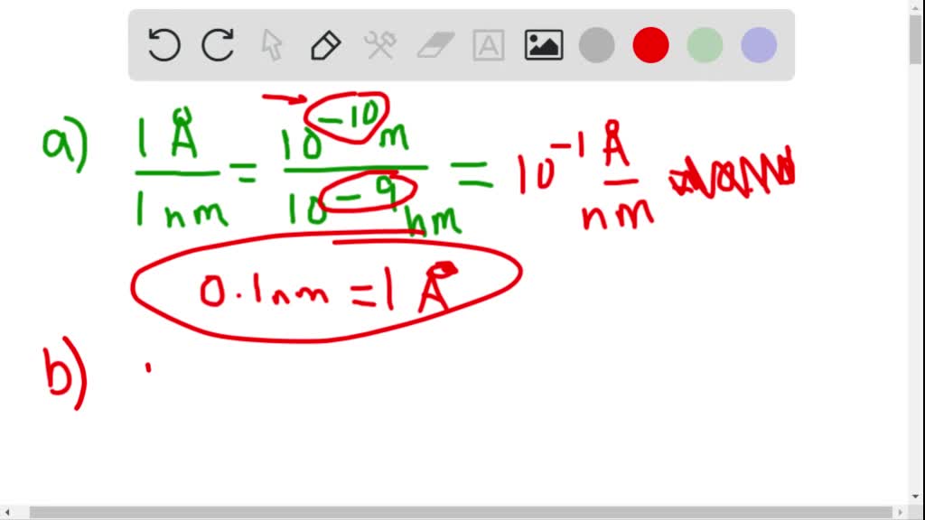 One Angstrom Equal To How Many Nanometers