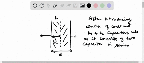 a-parallel-plate-capacitor-has-the-space-between-its-plates-filled-by-two-slabs-of-thickness-mathrmd