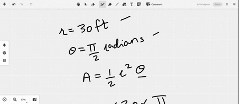 find-the-area-of-a-sector-of-a-circle-having-radius-r-and-central-angle-theta-express-answers-to--11