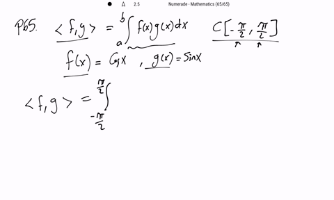 show-that-f-and-g-are-orthogonal-in-the-inner-product-space-ca-b-with-the-inner-product-langle-f-gra
