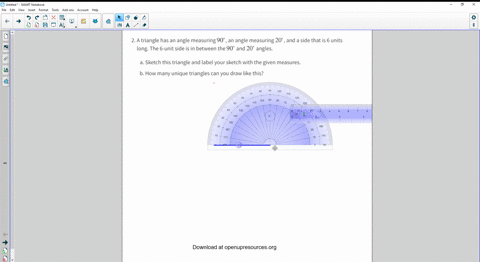 a-triangle-has-an-angle-measuring-90circ-an-angle-measuring-20circ-and-a-side-that-is-6-units-long-t