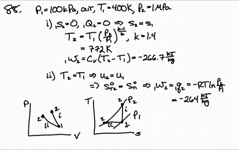 a-pistoncylinder-setup-containing-air-at-100-mathrmkpa-and-400-mathrmk-is-compressed-to-a-final-pres