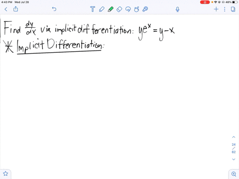 find-yprimefracd-yd-x-using-implicit-differentiation-y-exy-x