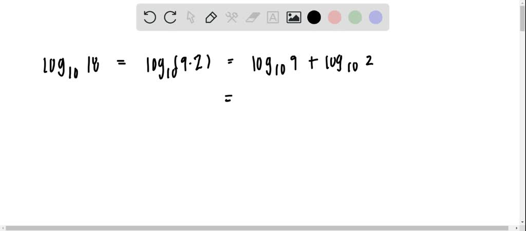 SOLVED:To four decimal places, the values of log10 2 and log10 9 are ...