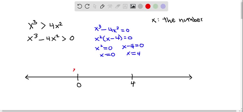 For what positive numbers is the cube of the number greater than four ...