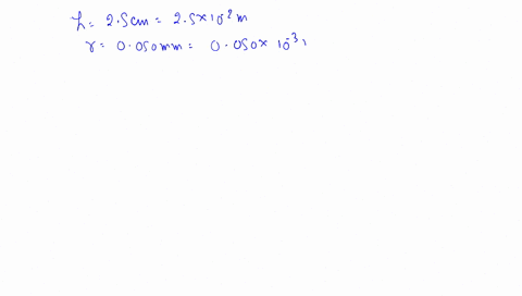 ⏩SOLVED:A glass capillary tube with a radius of 0.050 mm is inserted ...