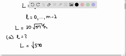 a-hydrogen-atom-has-an-orbital-angular-momentum-with-a-magnitude-of-10-sqrt57h-2-pi-a-determine-the-