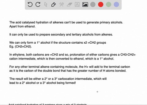with-the-notable-exception-of-ethanol-the-acidcatalyzed-hydration-of-alkenes-cannot-be-used-to-pre-3