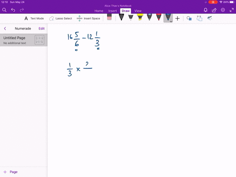 find-each-sum-or-difference-write-in-simplest-form-16-frac56-12-frac13