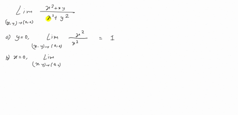 find-each-limit-by-approaching-00-along-a-the-x-axis-b-the-y-axis-c-the-line-yx-d-the-line-y3-x-e--6