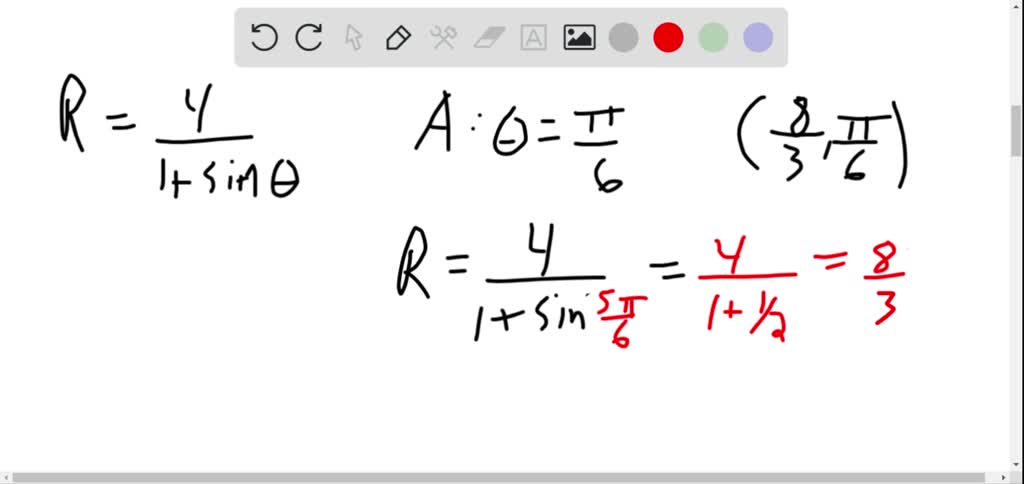 SOLVED:A Cartesian and a polar graph of r=f(θ) are given in the figures ...