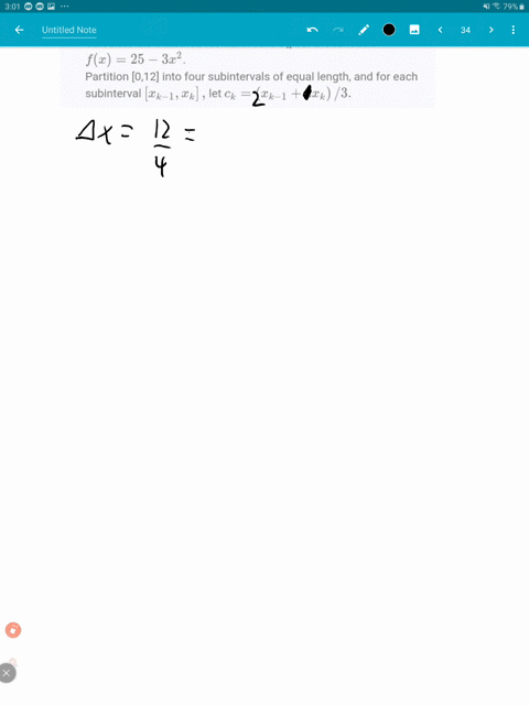 calculate-the-indicated-riemann-sum-s_n-for-the-function-fx25-3-x2-partition-012-into-four-subinte-2