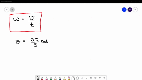 use-the-formula-omegafracthetat-to-find-the-value-of-the-missing-variable-thetafrac2-pi5-radians-t10