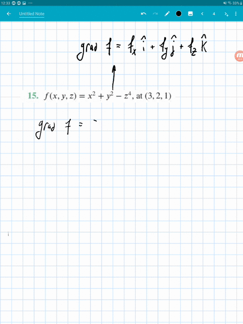 find-the-gradient-at-the-point-fx-y-zx2y2-z4-text-at-321