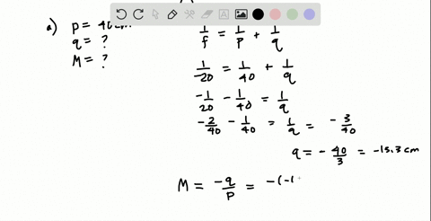 an-object-is-placed-in-front-of-a-diverging-lens-with-a-focal-length-of-200-mathrmcm-for-each-object