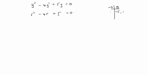find-the-general-solutions-for-the-given-second-order-equations-yprime-prime-4-yprime5-y0