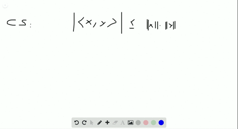 let-mathbbr2-have-the-inner-product-of-example-1-show-that-the-cauchy-schwarz-inequality-holds-for-m