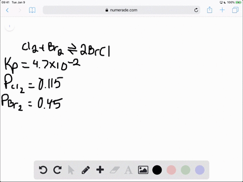 what-is-the-pressure-of-brcl-in-an-equilibrium-mixture-of-mathrmcl_2-mathrmbr_2-and-mathrmbrcl-if-th