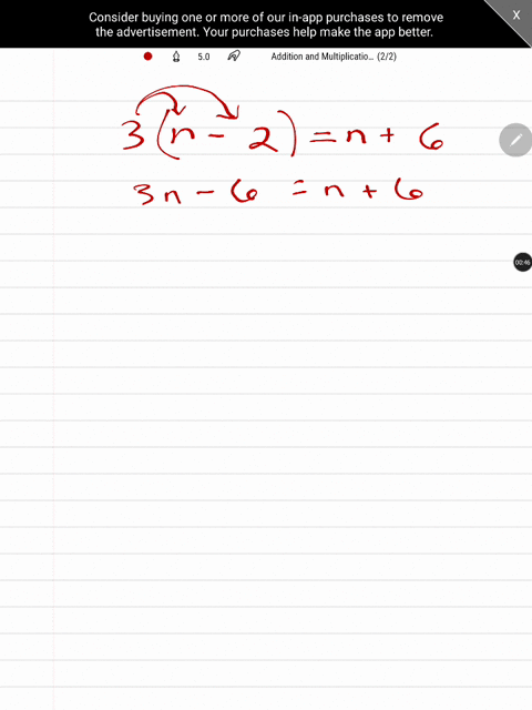 if-2-is-subtracted-from-a-number-and-this-difference-is-tripled-the-result-is-6-more-than-the-number