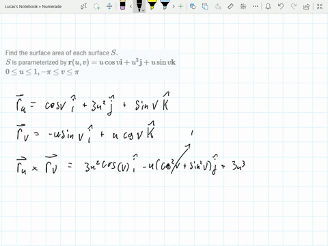 find-the-surface-area-of-each-surface-s-s-is-parameterized-by-mathbfru-vu-cos-v-mathbfiu3-mathbfju-s