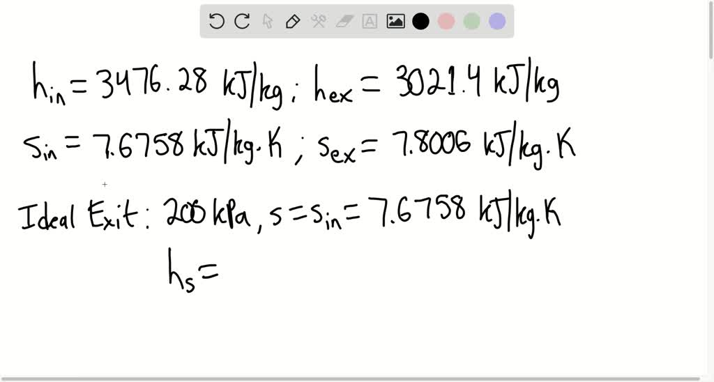 Steam Enters A Turbine At 70 Bar, 500^∘ C And Leaves At 2 Bar In A Dry 