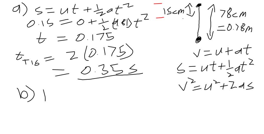 SOLVED A basketball player grabbing a rebound jumps 78.0 cm vertically. How much total time
